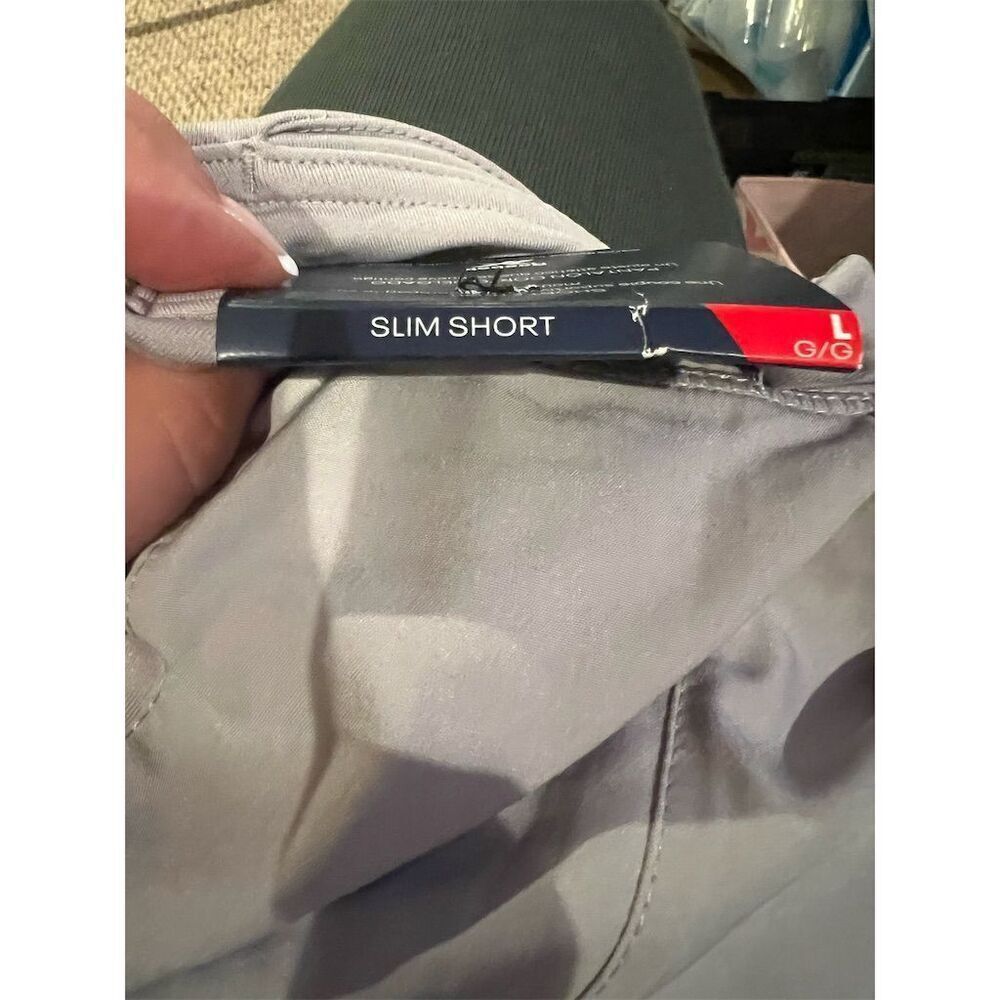 Reebok Women's Bravo Vector Slim Shorts Silver Size L Activewear - Picture 4 of 8